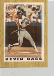 1987 Topps Mini Leaders Baseball Cards 007      Kevin Bass